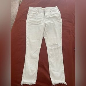 Levi’s white jeans